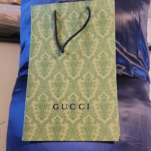 Gucci Mint Green Ornate Gift Bag